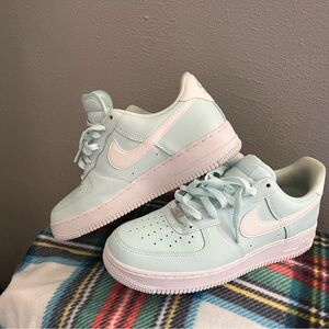 Nike Blue and White Sneakers Classic Style